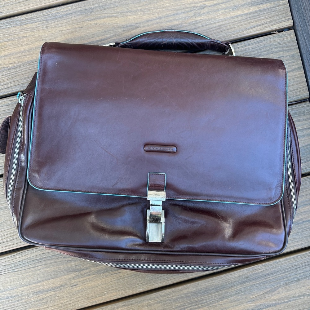 Italian leather briefcase/laptop case